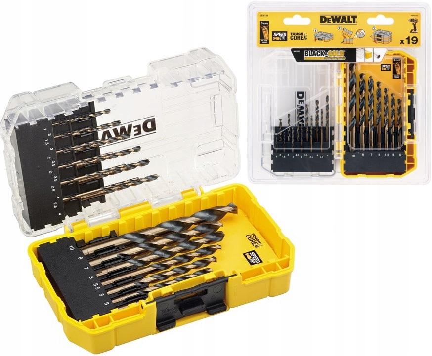 Sada vrtákov do kovu DeWALT HSS-G DT70728-QZ 19 kusov